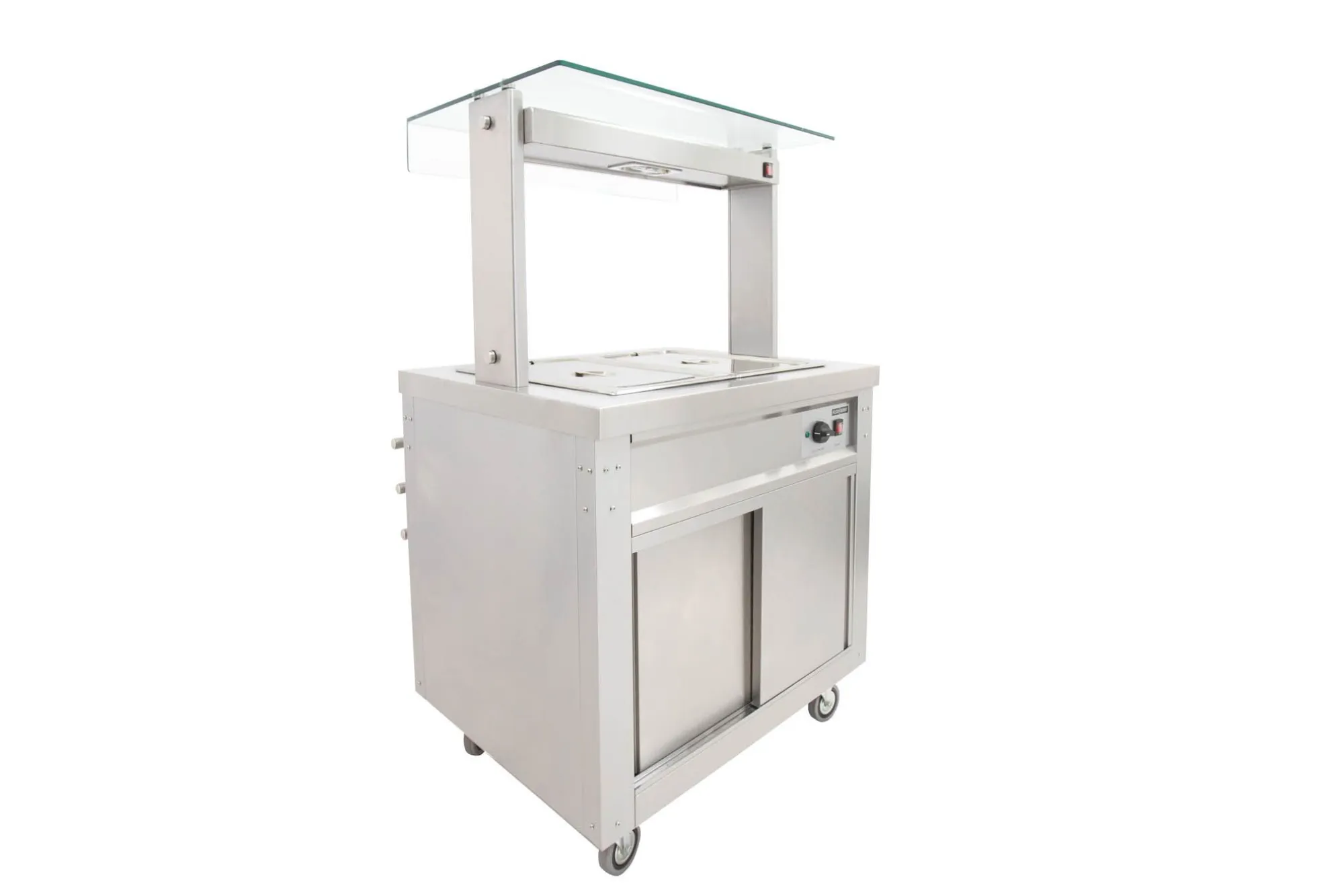 Picture of Parry FS-HB2 - Flexi Serve Hot Cupboard with Dry Well Bain Marie Top and Quartz Heated Gantry - FS-HB2OG