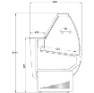 Picture of Trimco Tavira Curved Serve Over Deli Counter - Tavira II Curved Range