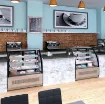 Picture of Interlevin LPD Curved Range Patisserie Cake Display Fridge - LPD