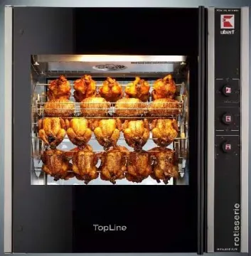 Show details for Ubert Topline RT40, Pass Thru Hot Air Electric Rotisserie Range - RT406OG Picture of Ubert Topline RT40, Pass Thru Hot Air Electric Rotisserie Range - RT406OG