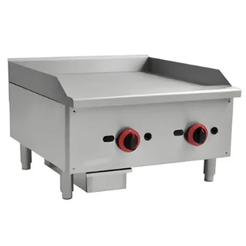 Show details for Kebab King Countertop Gas Griddle KKGG-24 2 Burners - KKGG24OG Picture of Kebab King Countertop Gas Griddle KKGG-24 2 Burners - KKGG24OG