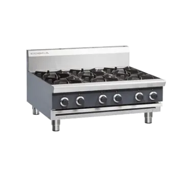 Show details for Cobra C9D-B 900mm Six Burner Gas Cooktop - Bench Model - C9DBRANGEOG Picture of Cobra C9D-B 900mm Six Burner Gas Cooktop - Bench Model - C9DBRANGEOG