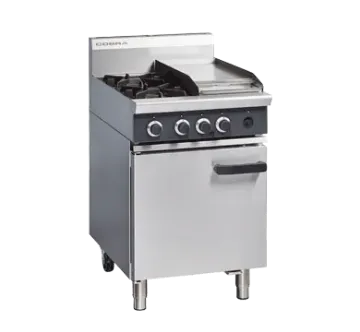 Show details for Cobra CR6C - 600mm Two Burner / Griddle Gas Range Static Oven - CR6CRANGEOG Picture of Cobra CR6C - 600mm Two Burner / Griddle Gas Range Static Oven - CR6CRANGEOG