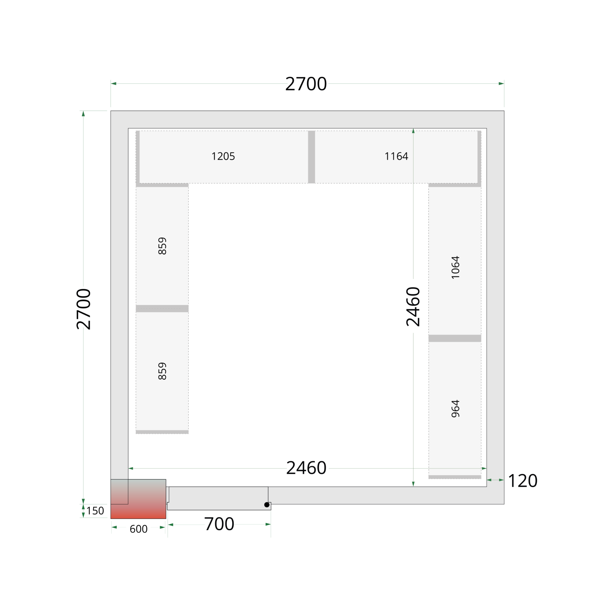 Picture of Tefcold CRNF2727 Freezer Room - CRNF2727