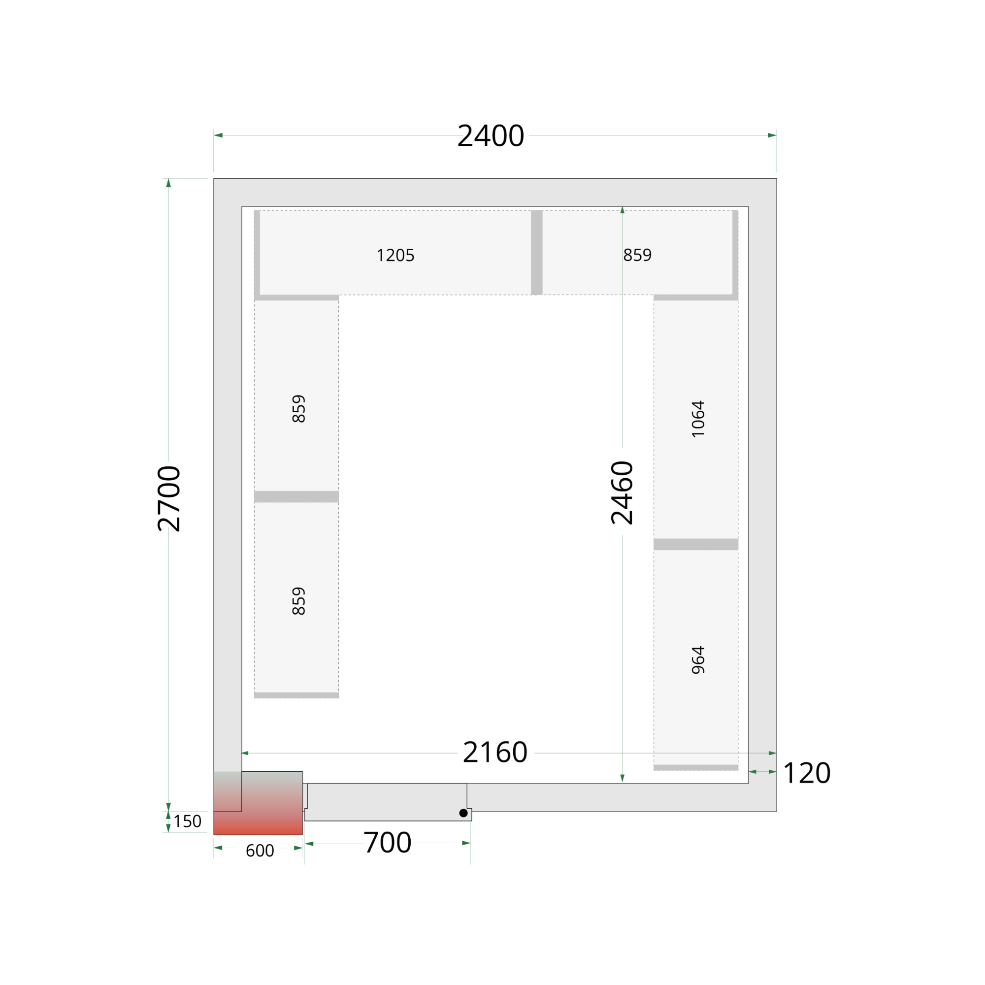 Picture of Tefcold CRNF2427 Freezer Room - CRNF2427