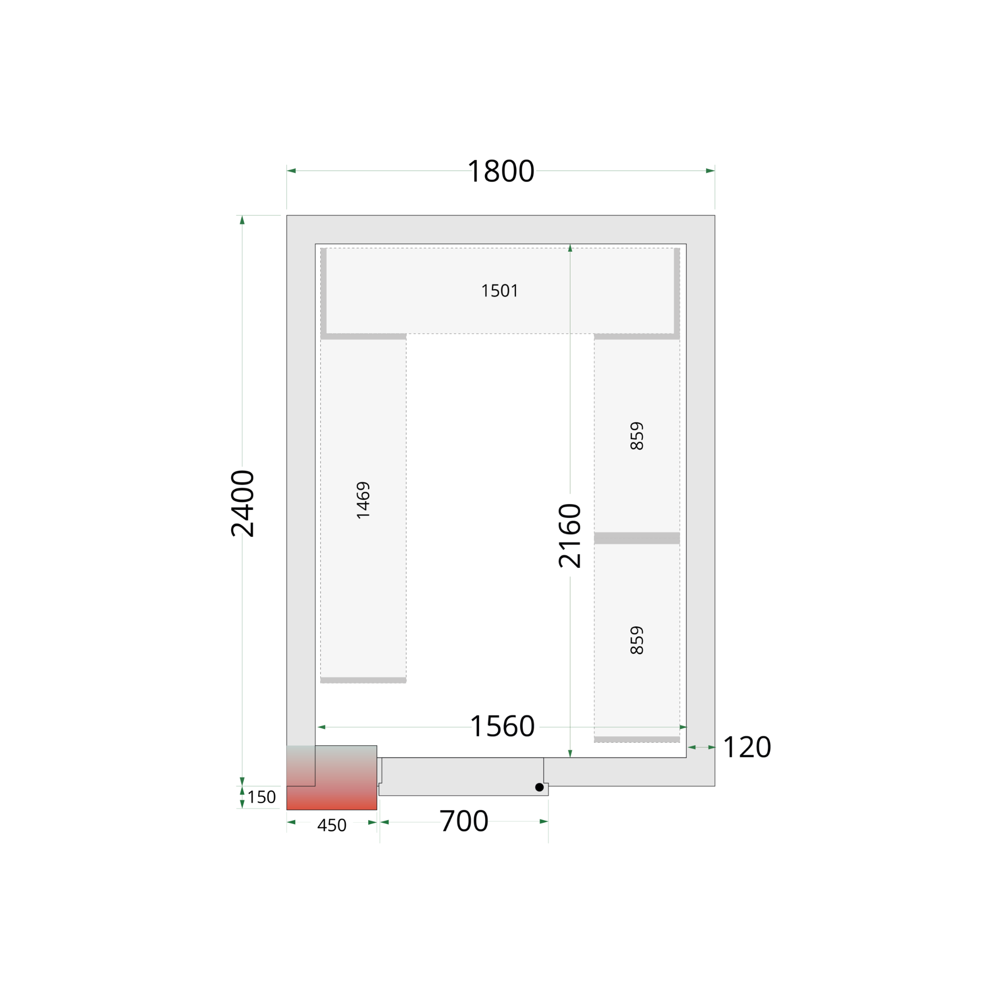 Picture of Tefcold CRNF1824 Freezer Room - CRNF1824