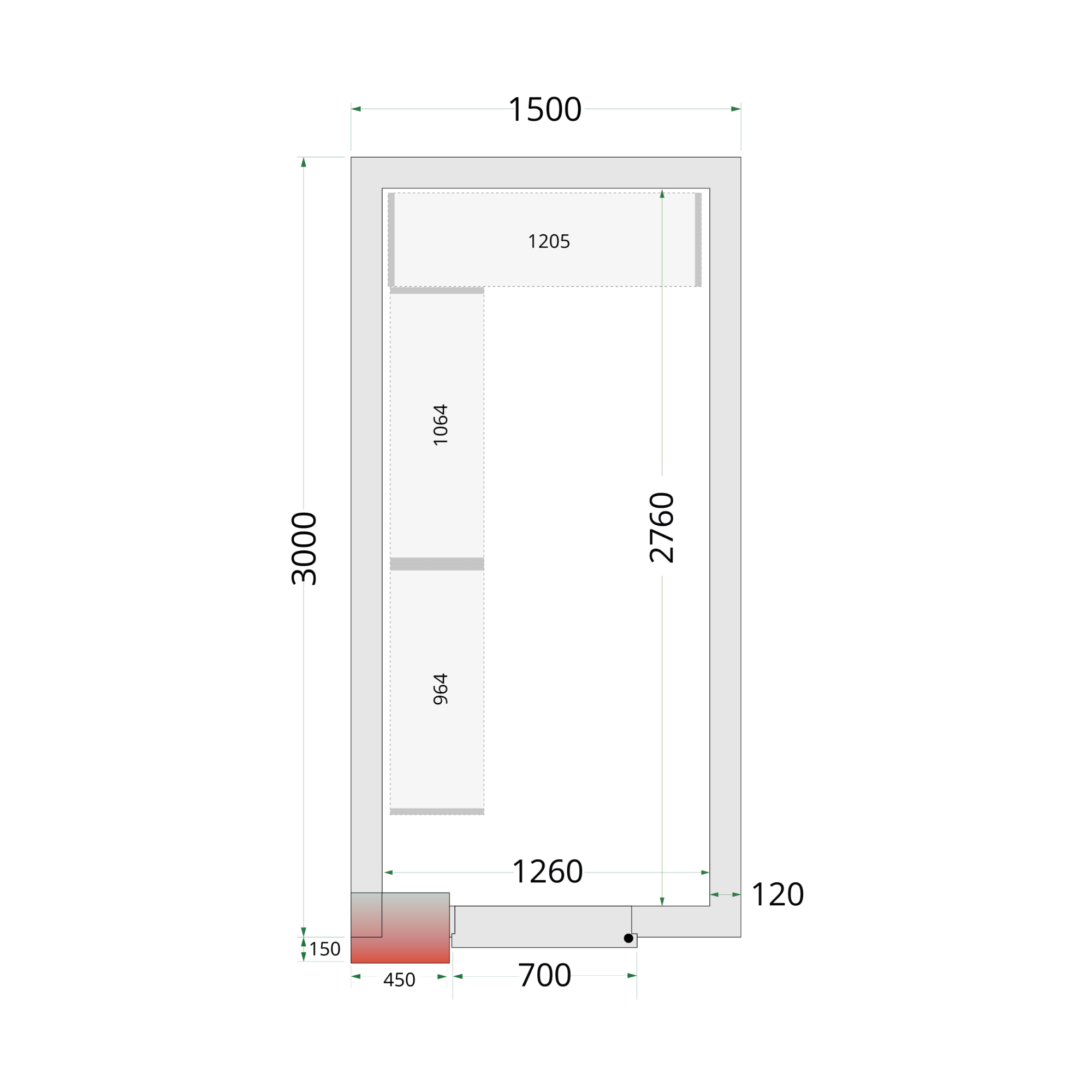 Picture of Tefcold CRNF1530 Freezer Room - CRNF1530