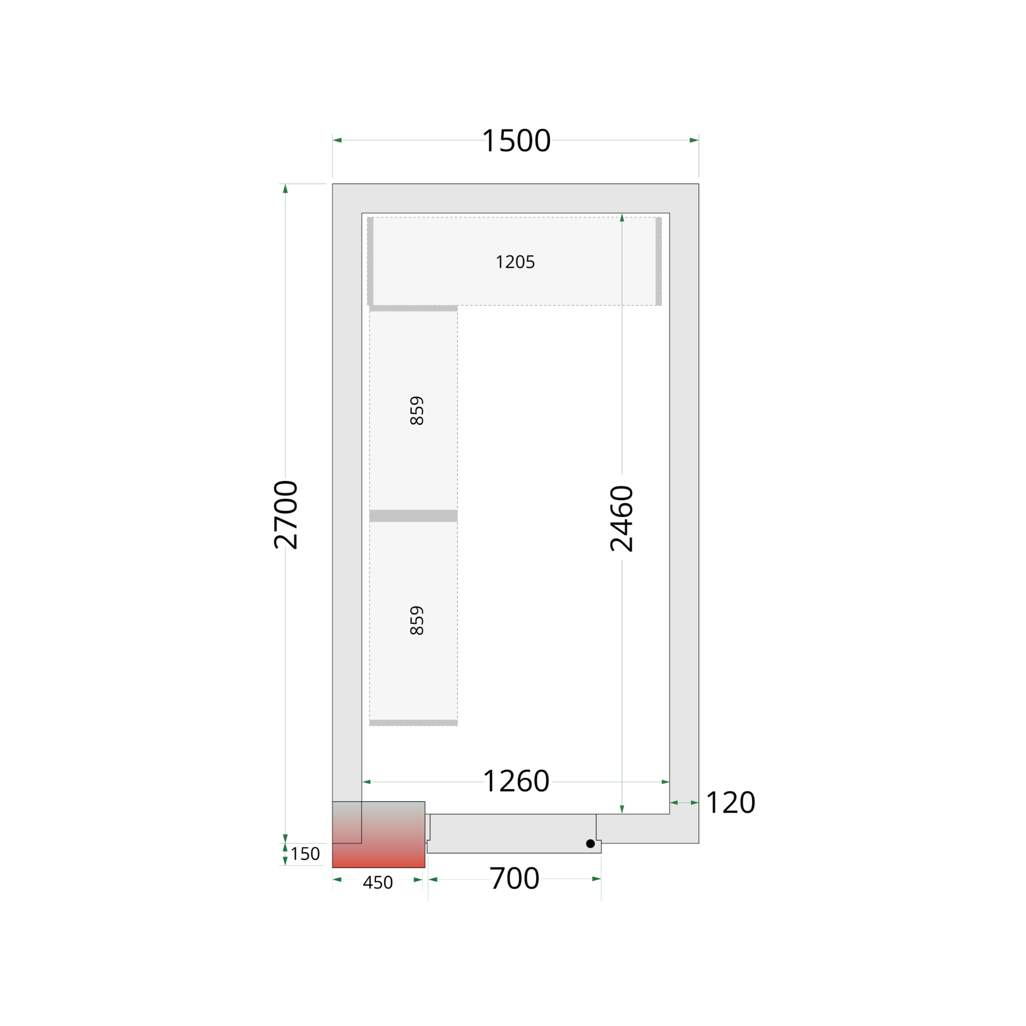 Picture of Tefcold CRNF1527 Freezer Room - CRNF1527
