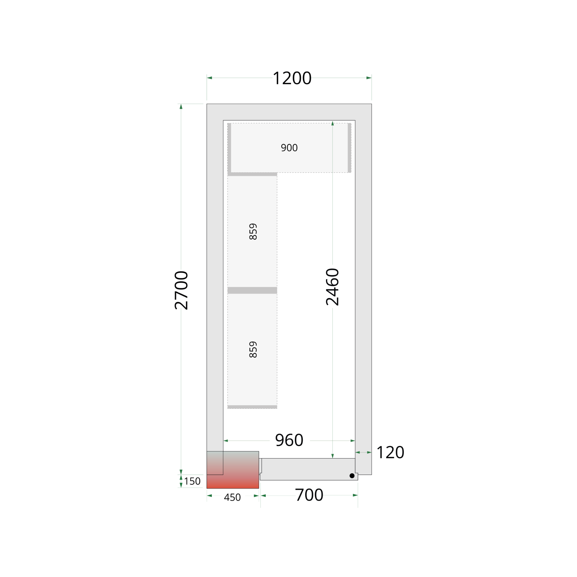 Picture of Tefcold CRNF1227 Freezer Room - CRNF1227