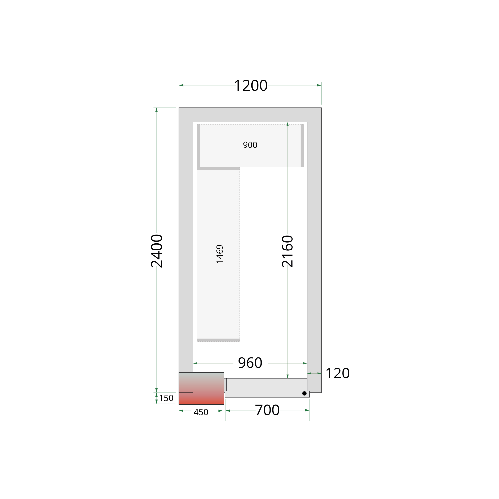 Picture of Tefcold CRNF1224 Freezer Room - CRNF1224