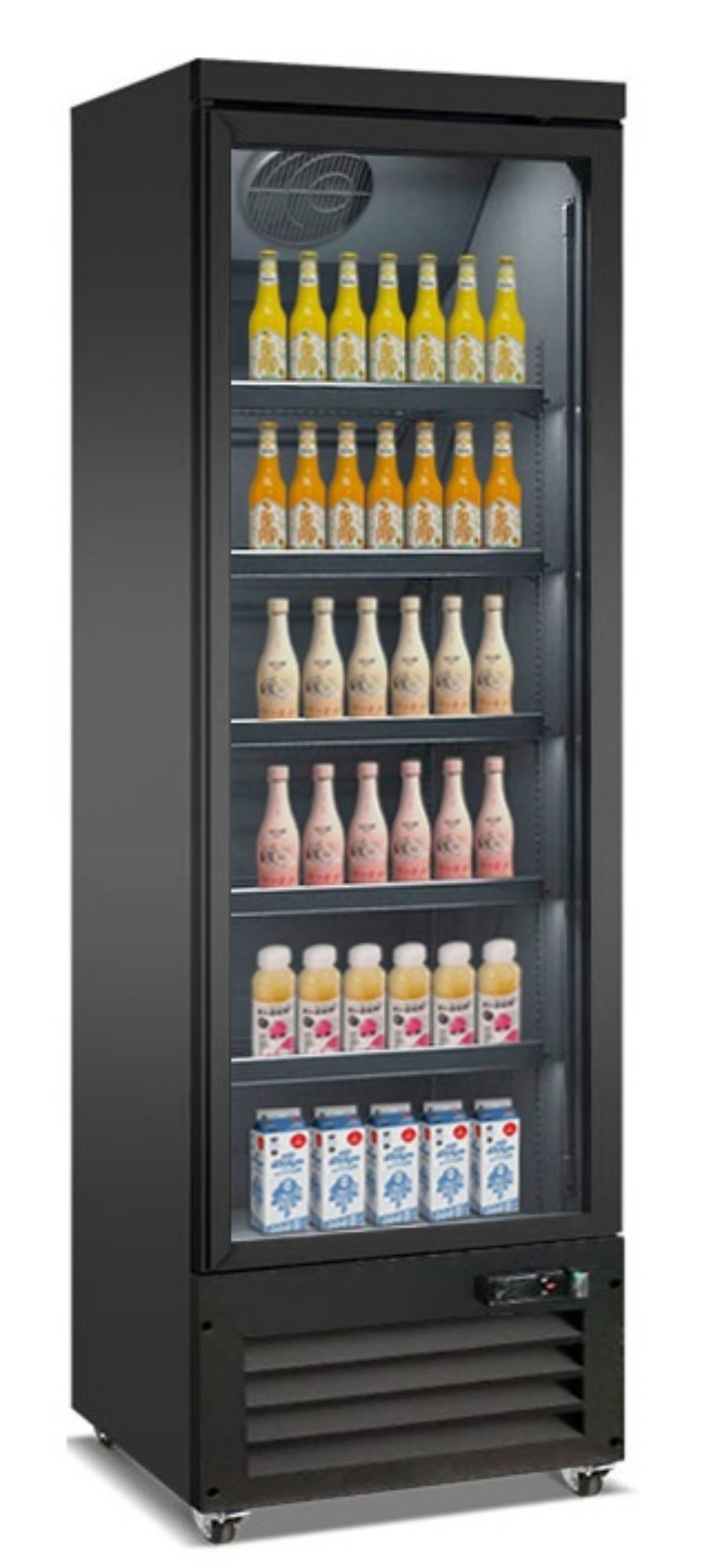 Picture of REFRIGERATOR 1 GLASS DOOR BLACK CEB-500R BL - 7526.0100