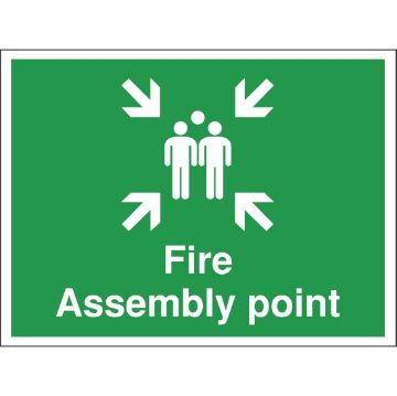 Show details for Fire Assembly Point Sign - Y921 Picture of Fire Assembly Point Sign - Y921
