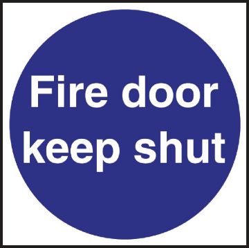 Show details for Fire Door Sign - W222 Picture of Fire Door Sign - W222
