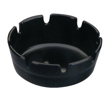 Show details for Olympia Black Melamine Ashtray - P842 Picture of Olympia Black Melamine Ashtray - P842