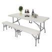 Picture of Bolero Rectangular Centre Folding Table 6ft White - L001