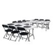 Picture of Bolero Rectangular Centre Folding Table 6ft White - L001