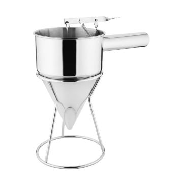 Show details for Vogue Stainless Steel Piston Funnel 1.3ltr - GG759 Picture of Vogue Stainless Steel Piston Funnel 1.3ltr - GG759