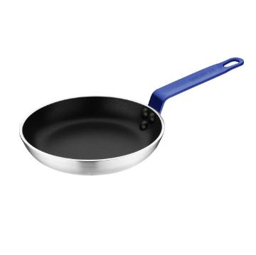 Show details for Hygiplas Aluminium Non-Stick Teflon Platinum Plus Frying Pan with Blue Handle 19cm - FX134 Picture of Hygiplas Aluminium Non-Stick Teflon Platinum Plus Frying Pan with Blue Handle 19cm - FX134