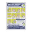 Picture of How To Wash Your Hands Sign A4 Self-Adhesive - FJ978