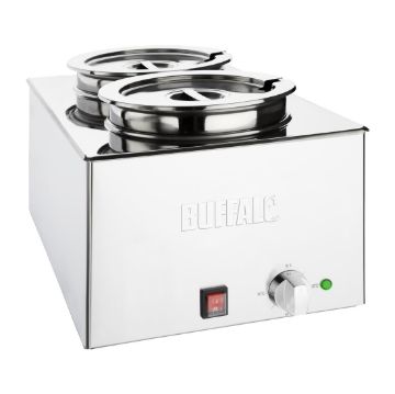Show details for Buffalo Bain Marie with Round Pots - FT695 Picture of Buffalo Bain Marie with Round Pots - FT695