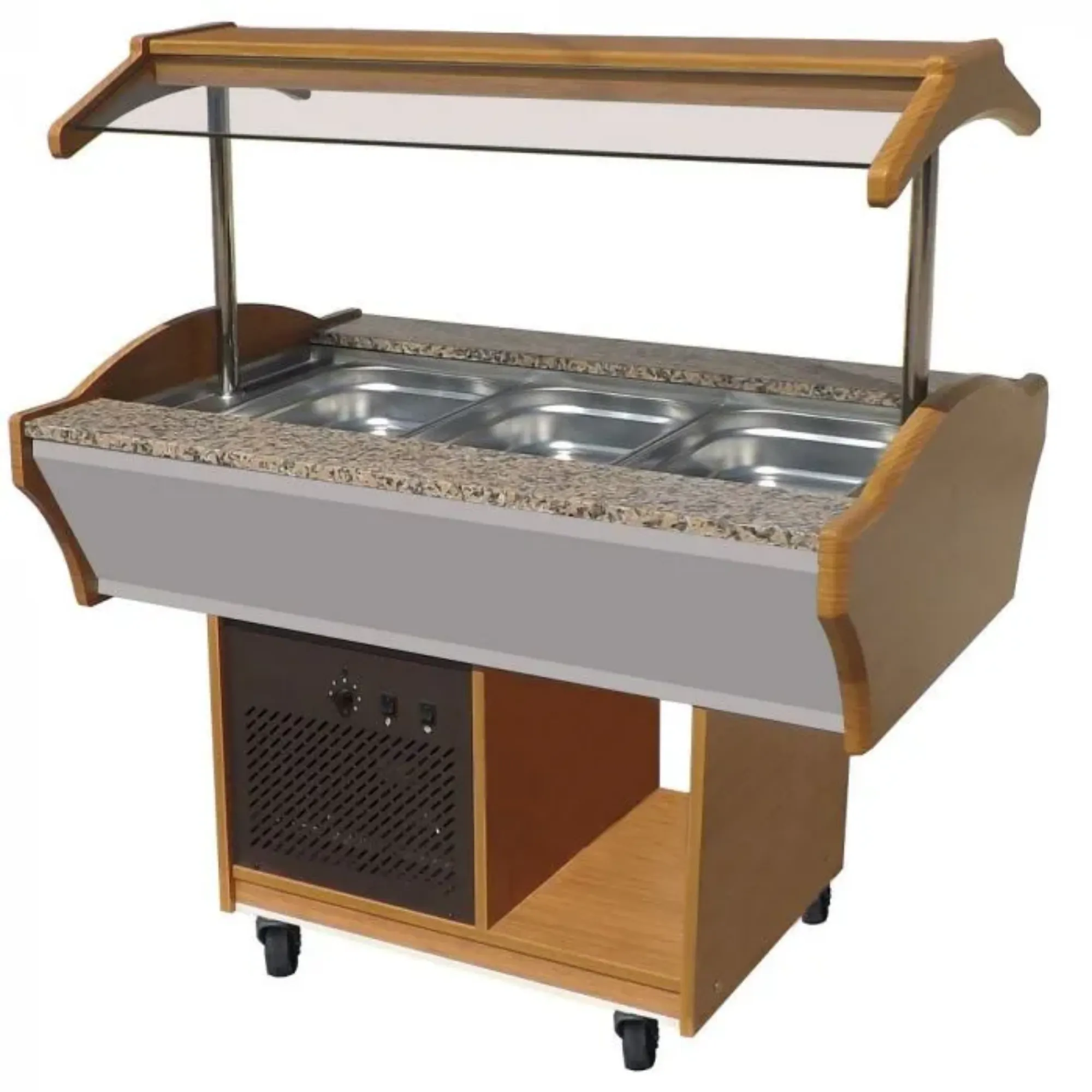 Picture of CombiSteel Refrigerated Buffet Wenge 3/1 GN - 7077.0005