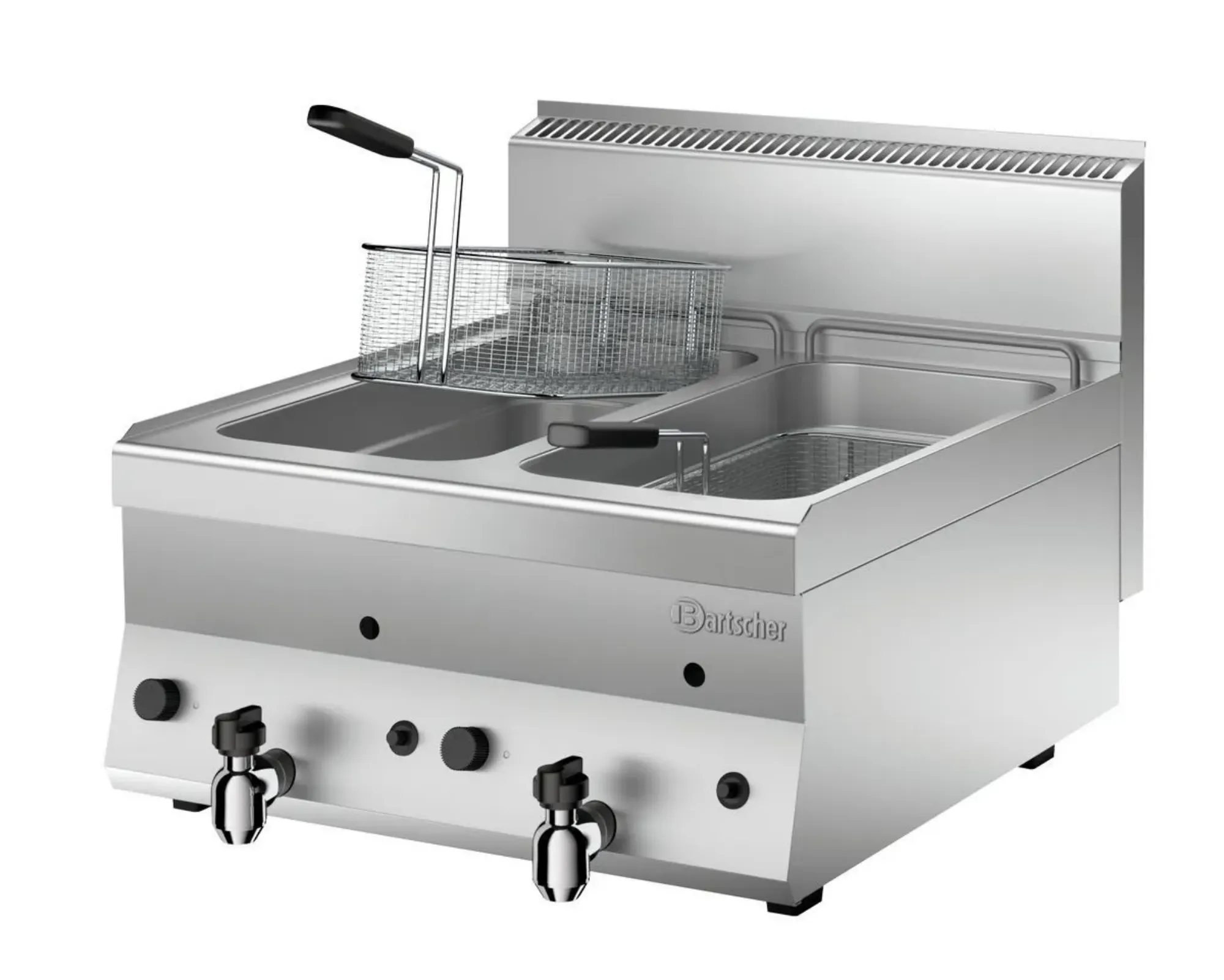 Picture of Bartscher Gas deep fat fryer 650, 2x8L, TG Countertop - 1152113
