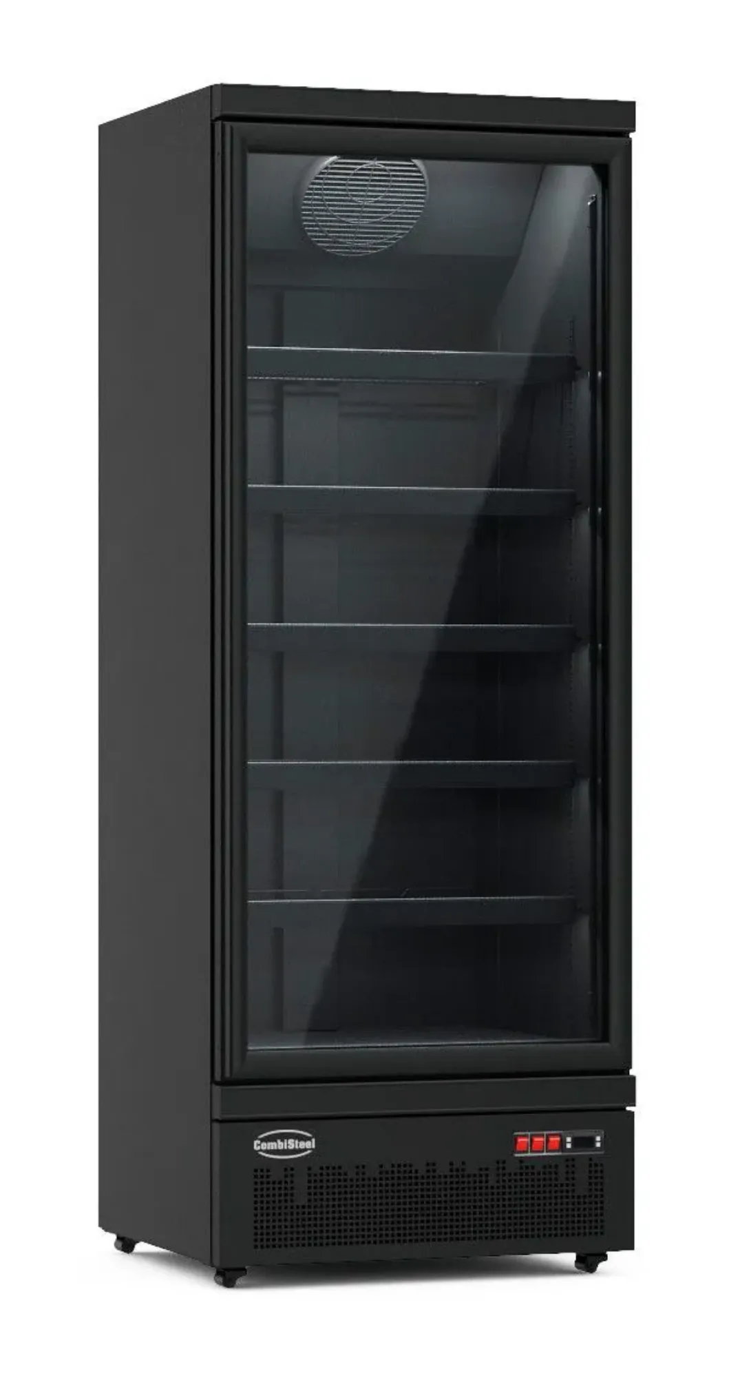 Picture of CombiSteel Black Glass Fridge JDE-600R - 7455.2242
