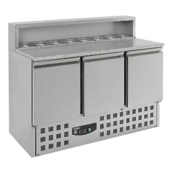 Show details for CombiSteel Pizza Preparation Counter 3 Doors with 11 Topping Unt - 7950.0065 Picture of CombiSteel Pizza Preparation Counter 3 Doors with 11 Topping Unt - 7950.0065