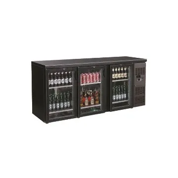 Show details for CombiSteel Backbar Cooler Black 3 Glass Doors Side Motor - 7450.0340 Picture of CombiSteel Backbar Cooler Black 3 Glass Doors Side Motor - 7450.0340