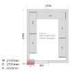 Picture of Tefcold CRNF2127 Freezer Room (Freezing) H2200 x W2100 x D2700 - CRNF2127