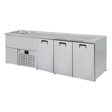 Show details for CombiSteel Beer Counter 3 Doors 2 Sinks Left Motor - 7489.5345 Picture of CombiSteel Beer Counter 3 Doors 2 Sinks Left Motor - 7489.5345