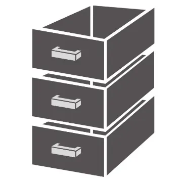 Show details for CombiSteel Drawerset 3 for 700 Table - 7452.5005 Picture of CombiSteel Drawerset 3 for 700 Table - 7452.5005