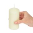 Picture of Bolsius Tall Pillar Candles Ivory 120mm (Pack of 12) - DB087