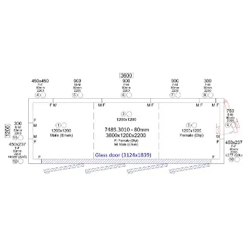 Show details for CombiSteel Cold Room 3600X1200X2200 4 Glass Doors - 7489.30107492.0005 Picture of CombiSteel Cold Room 3600X1200X2200 4 Glass Doors - 7489.30107492.0005