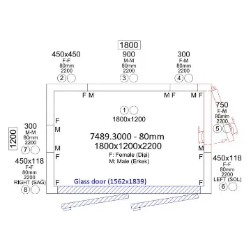Show details for CombiSteel Cold Room 1800X1200X2200 2 Glass Doors - 7489.30007492.0060 Picture of CombiSteel Cold Room 1800X1200X2200 2 Glass Doors - 7489.30007492.0060