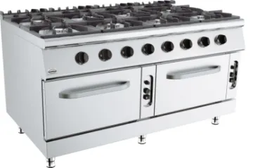 Show details for CombiSteel Base 900 Freestanding Gas Stove 8 Burner With 6 kW Gas Oven - 7178.3030 Picture of CombiSteel Base 900 Freestanding Gas Stove 8 Burner With 6 kW Gas Oven - 7178.3030