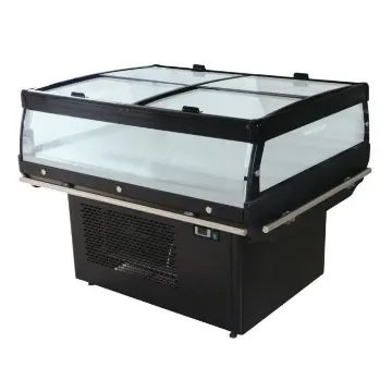 Show details for CombiSteel Cooling Island 1.3 with Glass Cover - 7090.0025 Picture of CombiSteel Cooling Island 1.3 with Glass Cover - 7090.0025