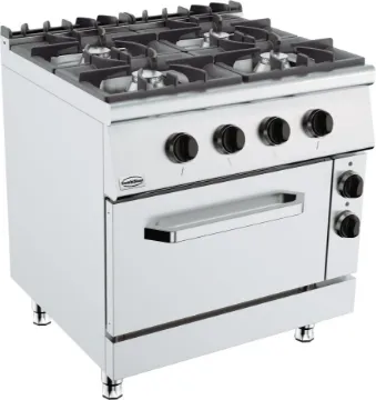 Show details for CombiSteel Base 900 Freestanding Gas Stove 4 Burner With 6 kW Electric Oven - 7178.3020 Picture of CombiSteel Base 900 Freestanding Gas Stove 4 Burner With 6 kW Electric Oven - 7178.3020