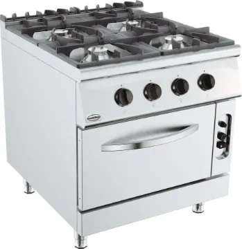 Show details for CombiSteel Base 900 Freestanding Gas Stove 4 Burner With Gas Oven - 7178.3015 Picture of CombiSteel Base 900 Freestanding Gas Stove 4 Burner With Gas Oven - 7178.3015