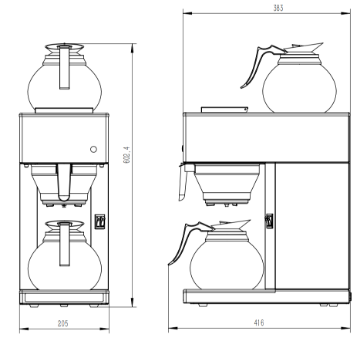 Show details for CombiSteel Coffee Machine Included 2 Glass Coffee Jugs 1.8L - 7535.0010 Picture of CombiSteel Coffee Machine Included 2 Glass Coffee Jugs 1.8L - 7535.0010