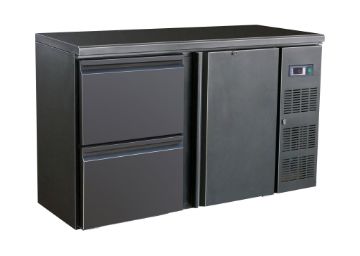 Show details for CombiSteel Standard Line Barcooler Single Door wit Two Drawers Black - 7450.0316 Picture of CombiSteel Standard Line Barcooler Single Door wit Two Drawers Black - 7450.0316