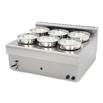 Show details for Archway Countertop Gas Bain Marie Six Pots - 6PW Picture of Archway Countertop Gas Bain Marie Six Pots - 6PW