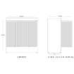 Picture of BLIZZARD Triple Glass Door Freezer Merchandiser 1750L - GDF1800