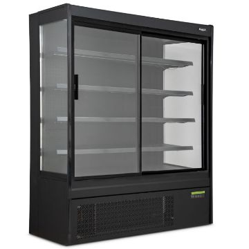 Show details for Blizzard BTD200BK-GD Black Tiered Display With Sliding Glass Doors - BTD200BK-GD Picture of Blizzard BTD200BK-GD Black Tiered Display With Sliding Glass Doors - BTD200BK-GD