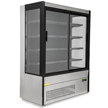 Show details for Blizzard BTD150SS-GD Stainless Steel Tiered Display With Sliding Glass Doors - BTD150SS-GD Picture of Blizzard BTD150SS-GD Stainless Steel Tiered Display With Sliding Glass Doors - BTD150SS-GD