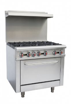 Show details for Chefsrange RGR36 - 6 Burner Range With Backsplash & Shelf - RGR36 Picture of Chefsrange RGR36 - 6 Burner Range With Backsplash & Shelf - RGR36