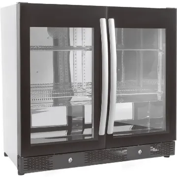 Show details for CombiSteel Backbar Cooler Black 2 Full Glass Doors - 7455.1307 Picture of CombiSteel Backbar Cooler Black 2 Full Glass Doors - 7455.1307