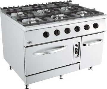 Show details for CombiSteel Base 900 Freestanding Gas Stove 6 Burner With 6 kW Gas Oven - 7178.3025 Picture of CombiSteel Base 900 Freestanding Gas Stove 6 Burner With 6 kW Gas Oven - 7178.3025