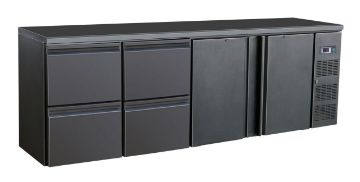 Show details for CombiSteel Barcooler Black 2 Doors and 2 Drawers - 7450.0327 Picture of CombiSteel Barcooler Black 2 Doors and 2 Drawers - 7450.0327