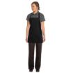 Picture of Chef Works Three Pocket Bib Apron Black - B691